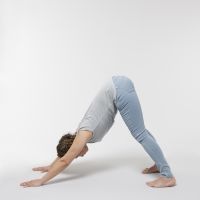 adho mukha svanasana vorbeuge